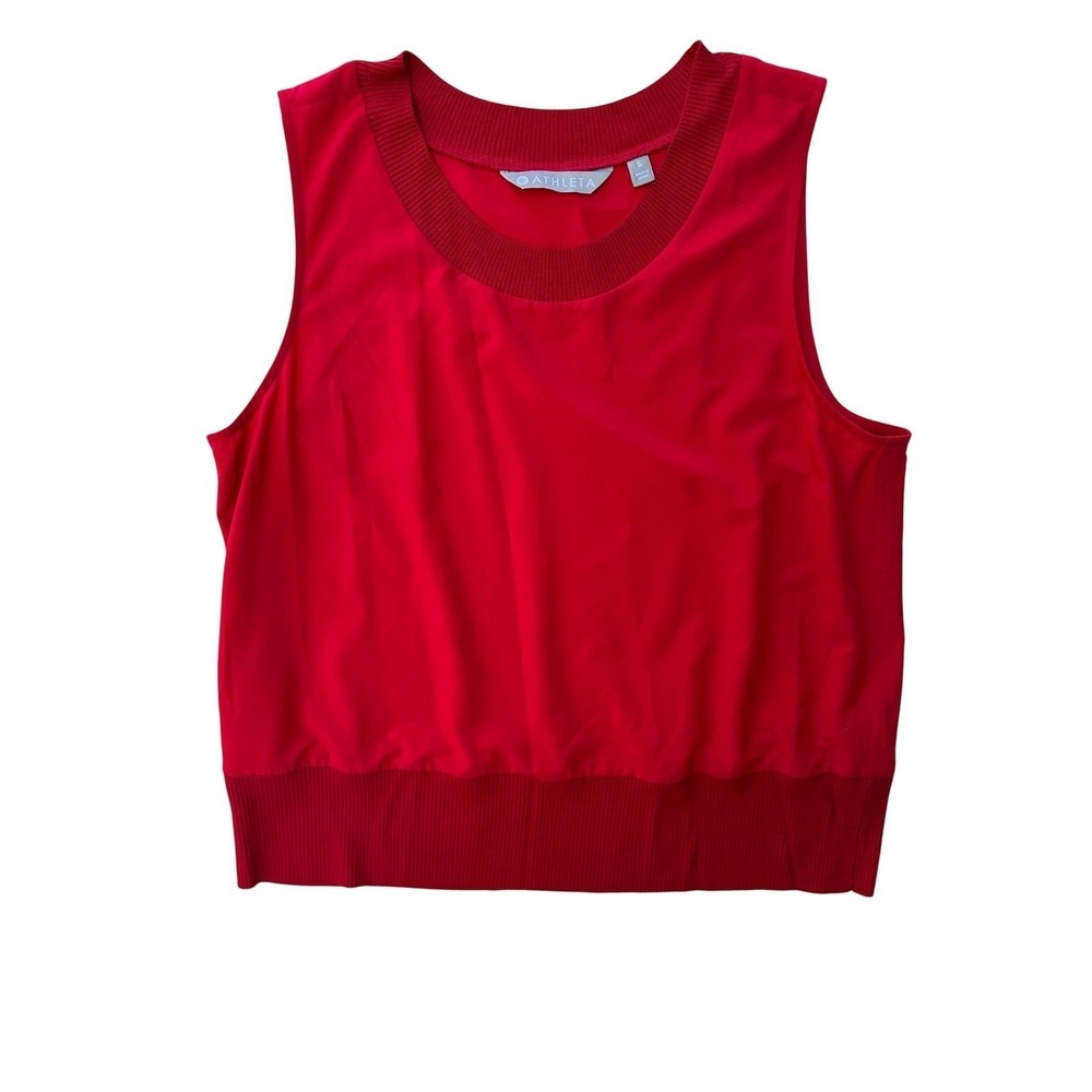 Athleta sleeveless zephyr tank top hibiscus